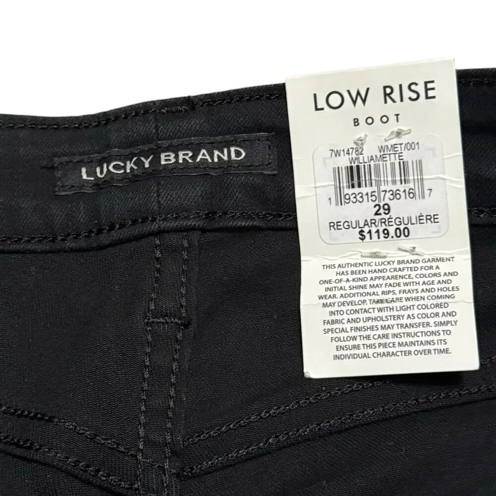 NEW Lucky Brand Low Rise Lolita Boot Jeans Sculpt-ed Stretch Denim Size 8 / 29